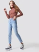 Джинсы Slim Fit женские NA-KD 1100-000296-0047 36 Голубые (7325940585671) - изображение 4
