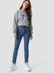 Джинсы Skinny женские NA-KD 1100-000066-0116 34 Синие (7325940242178) - изображение 4