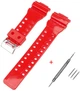 Ремешок для Casio G-Shock GA-100/110 Red-Glossy SI - изображение 1
