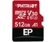 Карта памяти microSD 512Gb Patriot EP Class 10 UHS-I U3 V30 A1 + SD адаптер (PEF512GEP31MCX) - изображение 1