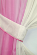 Комплект кухонних штор VR-Textil № 017к з підв'язками на карниз 1 - 1.5 м 265х170 см Рожевий з бежевим (50-008) - зображення 3
