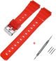 Ремешок для Casio F-91W Jelly Red SI - изображение 1