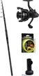 Набор Удилище карповое Brain Apex Tele Carp Black 3.3 м + Катушка фидерная Okuma Carbonite B-Feeder CBBF-4000 1+1BB 5.0:1 + Леска Prologic XD Distance Mono 1000 м + Подставка Prologic Black Fire Stage Stand (18585495+13531564+18461915+18460887) - изображение 1
