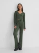 Кардиган вязаный женский NA-KD 1661-000042-0086 L Зеленый (7325942857523) - изображение 3