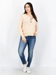 Пуловер женский NA-KD 1018-004222-1138 S Персиковый (7325942180416) - изображение 3