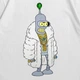 Футболка с принтом Футурама Futurama Bender S Белый Ф Мульт005-Б S - изображение 2
