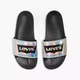 Мужские шлепанцы Levi's Slide Sandals Color: Iridescent Black (381040102) US10 EU43 28CM - изображение 4