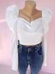 Топ с длинными рукавами Boohoo Белый (10426 M/42-44 ) - изображение 8