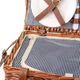 Кошик для пікніка Атмосфера набір на 4 особи коричневий - зображення 4
