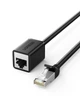 Подовжувач мережевого кабелю RJ45 Ugreen Ethernet кабель-подовжувач Cat 6 FTP 1000 Мбіт/с 2 м Black (NW112) - зображення 1
