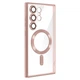 Чехол силиконовый MagSafe WAVE Metal Color Case with Magnetic Ring для Samsung Galaxy S24 Ultra Rose gold - изображение 1