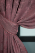 Комплект коротких штор VR-Textil Жакард Sultan YL № 1209ш 130х170 см 2 шт Малиново-сірий (35-0088) - зображення 4
