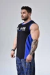 Безрукавка для фитнеса Big Sam 2274 черно-синяя, размер L - изображение 3