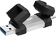 Pendrive Silicon Power Mobile C51 128GB USB 3.2 + Type-C Black/Silver (SP128GBUC3C51V1S) - obraz 2