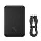 Павербанк з Бездротовою зарядкою Qi 15W Baseus Magnetic Mini Wireless Fast Charge 2in1 5000 mAh 20W 2.4A QC3.0+PD3.0 (P10022107113-00) Black - изображение 4