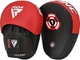 Лапы боксерские RDX T1 Curved Red/Black (FPR-T1RB) - изображение 1