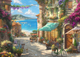 Puzzle Schmidt Thomas Kinkade Café on the Italian Riviera 69.3 x 49.3 cm 1000 elementów (4001504596248) - obraz 2