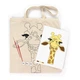 Подарочный набор раскраска по номерам - эко-сумка Жыраф. Подарок ребенку. Хлопок, плотность 220 г/м², размер 38x42 см. - изображение 4