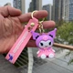 Брелок Куроми Kuromi My Melody Санрио sanrio аниме фигурка игрушка для ключей, рюкзака, сумки 6 см - изображение 7