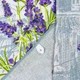 Кухонний рушник рогожка з петелькою та принтом lavender love 35х61см 180г/м2 (Лавандовий) - зображення 5