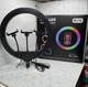 Кольцевая светодиодная цветная лампа RGB LED MJ36 Набор блогера селфи кольцо со штативом Мультиколор 36 см - изображение 4