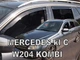 Дефлекторы окон (ветровики) HEKO для Mercedes C-class W-204 2007+ 4D вставные 4 шт Combi - изображение 1