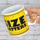 Кружка керамическая подарочная "Size matters" 1000мл, Желтый - изображение 2