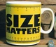 Кружка керамическая подарочная "Size matters" 1000мл, Желтый - изображение 9