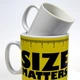 Кружка керамическая подарочная "Size matters" 1000мл, Желтый - изображение 11