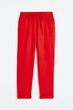 Штаны льняные H&M 060954891_red L Красный - изображение 1