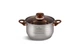 Набір посуду Edenberg 12 предметів із нержавіючої сталі з коричневими ручками (EB-1143) - изображение 2