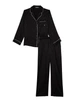 Сатинова піжама Victoria's Secret (сорочка+штани) S Черная классическая Satin Long Pajama Set - изображение 5