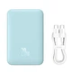 Павербанк Baseus Magnetic Mini Air Wireless Fast Charge Power Bank 10000mAh 20W с кабелем (P10059001313-00) Blue - изображение 4