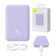 Павербанк BASEUS Magnetic Mini Wireless 10000mAh 20W с беспроводной зарядкой Qi 15W (PPCX110105) Purple - изображение 2