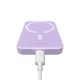 Павербанк BASEUS Magnetic Mini Air Fast Charge 6000mAh 20W с беспроводной зарядкой Qi 15W Purple (P10059002513-00) - изображение 2