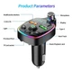 Автомобільний FM-трансмітер та зарядний пристрій Multifunction Wireless Q11 Bluetooth 5.0 USB Type C - изображение 8