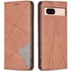 Чохол-книжка з кишеньками UniCase Geometric Pattern для Google Pixel 8A - Brown - зображення 1