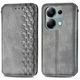 Чехол Deexe Rhombus Wallet для Xiaomi Redmi Note 13 Pro 4G / Poco M6 Pro - Grey - изображение 1