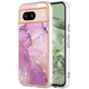 Захисний чохол Deexe Marble Style для Google Pixel 8A - Light Purple - зображення 1