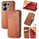 Чохол Deexe Rhombus Wallet для Xiaomi Redmi Note 13 Pro 4G / Poco M6 Pro - Brown - зображення 4