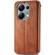 Чохол Deexe Rhombus Wallet для Xiaomi Redmi Note 13 Pro 4G / Poco M6 Pro - Brown - зображення 6