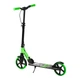 Складной двухколесный самокат с ручным тормозом и амортизатором Best Scooter Shark Серый с зеленым - изображение 2