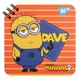 Записна книга блокнот YES Minions 110х110 мм 80 аркушів без розмітки карт. обкладинка подвійна cпіраль (151753) - изображение 1