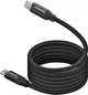 Кабель Promate Springy USB-C to USB-C 60W Power Delivery 1.2 м Black (springy.black) - изображение 1