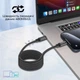 Кабель Promate Springy USB-C to USB-C 60W Power Delivery 1.2 м Black (springy.black) - изображение 3