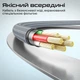 Кабель Promate Springy USB-C to USB-C 60W Power Delivery 1.2 м Grey (springy.grey) - изображение 4