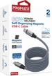 Кабель Promate Springy USB-C to USB-C 60W Power Delivery 1.2 м Grey (springy.grey) - изображение 8