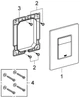Инсталляция GROHE Rapid SL 3884966Q c панелью смыва Even 38966000 + унитаз KRONER Eifel WHI483429 Tornado Rimless с сиденьем Slim Soft Close Quick Release дюропласт KE483429WHIT (3884966KE483429) - изображение 17