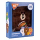 Записна книга блокнот пухнастий YES Line Friends Brown А6 80 аркушів лінія пухнастий (151745) - изображение 1