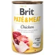 Влажный корм Brit Pate & meat dog Chicken консерва для собак курица и говядина 400г - изображение 1